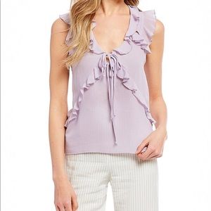 Gianni Bini sleeveless ruffle blouse